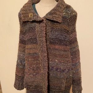 Free People Multicolor Knit Cardigan